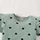 thumbnail image 4 of Conjuntos de blusa y camisa de cuello redondo y manga corta con estampado de colores para niña, mono de cuello redondo y manga larga con cintura elástica, pantalones estampados y diadema, conjunto de, 4 of 6