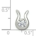 thumbnail image 3 of Sterling Silver CZ Chain Slide, 3 of 4