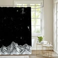 thumbnail image 1 of Shower Curtain Night Star Mountain Meteor Bathroom Curtain No Punch, 1 of 6
