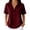 Wine -AQ20, variant on Dwellite Women's Polo Shirts Short Sleeve Waffle T-Shirt Summer Casual Tennis Work Athletic Tops Saffron S
