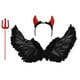 thumbnail image 2 of Conjunto de sombreros de tenedor triangular con plumas de Halloween, moda ligera, accesorio de disfraz decorativo para fiestas, festivales, Medio Hugo Ala de vestuario, 2 of 8