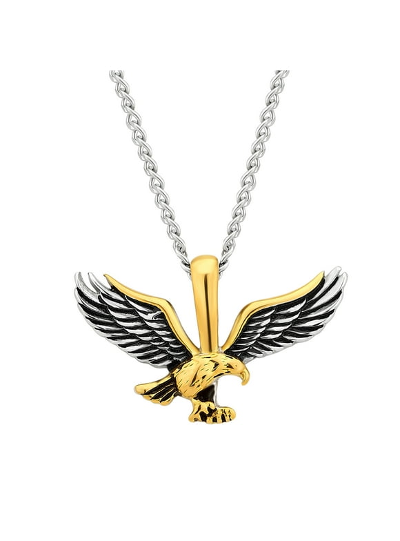 Mens Gold Eagle Pendant