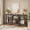 Gray+Black, variant on Tarnorci 66.9 Inch Extra Long Sofa Table, Narrow Long Sofa Console Tables Behind Couch Table with Open Storage Shelf, Gray+Black