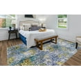 thumbnail image 3 of Animal Inspirations Perttu Collection Area Rug in BlueIvory Color and Rectangle, Runner Shape, 3 of 7