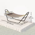 thumbnail image 3 of Outsunny Hammock with Stand, Detachable Pillow, 264 lbs Capacity Multicolor, 3 of 10