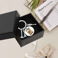thumbnail image 4 of Father’s Day Gifts Keychain Gifts from Son Daughter Children Round Keyring Birthday Christmas Gifts for Dad Papa Daddy - If Dad Can't Fix It No One Can Silver 04, 4 of 5