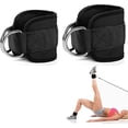 thumbnail image 1 of 2 Pack Ankle Straps, Cable Machine Ankle Straps, Cable Rebound Ankle Straps, Cable Machine Leg Straps, Cable Ankle Straps, Gym Ankle Straps, Muscle Re, 1 of 5
