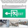 thumbnail image 3 of 110-220V LED Emergency Exit Sign,High Quality High Brightness Display Panels,Acrylic Green Signal Lamp,Security Alarm, 3 of 5