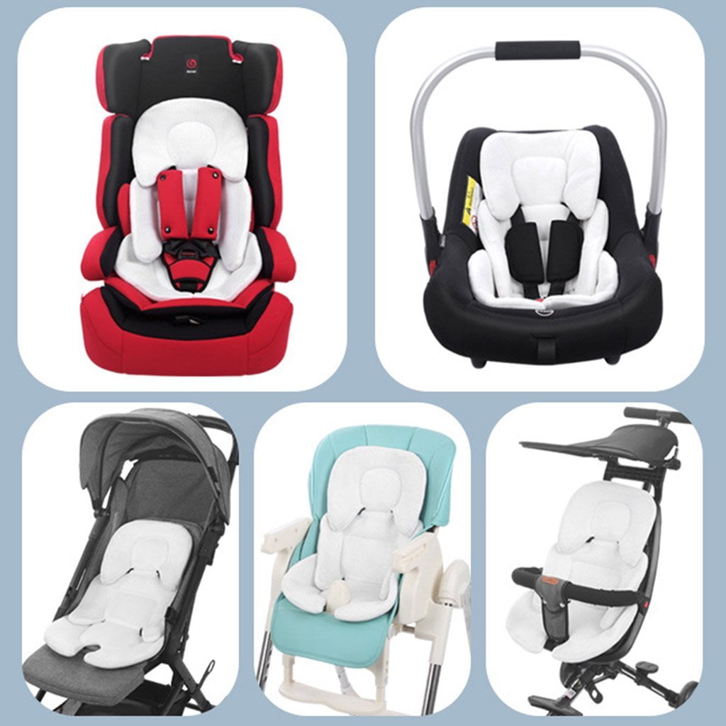 YANSION Infant Car Seat Insert, Baby Stroller Liner Head and Body