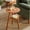 Light Brown, variant on Small End Tables Living Room Set of 2,100% Solid Natural Wooden Edge Table, Simple Center Round Table, for Bedroom Minimalist Decor
