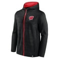 thumbnail image 2 of Men's Fanatics Black Wisconsin Badgers Ball Carrier Full-Zip Hoodie, 2 of 3
