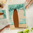 thumbnail image 2 of Lantern Press 1000 Piece Jigsaw Puzzle, Brigantine, New Jersey, Life is a Beautiful Ride Surfboard Letterpress, 2 of 5