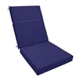 thumbnail image 1 of Cojín para silla de patio, cojín para mecedora, cómodo cojín de espuma de alta densidad. Azul oscuro, 1 of 9