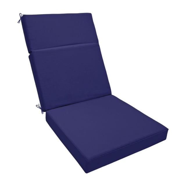 Cojín para silla de patio, cojín para mecedora, cómodo cojín de espuma de alta densidad. Azul oscuro
