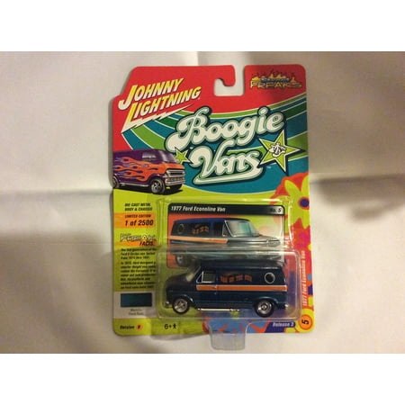 Johnny Lightning Street - Johnny Lightning 1:64 Street Freaks Ver B 1977 Ford Econoline Van Dark Teal