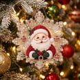 thumbnail image 5 of DIY Santa Claus Diamond Art Kits Christmas Tree Decorations, Pearl Art Kits Xmas Hanging Decor Gift, Christmas Pearl Art Kits for Adults, 5 of 6