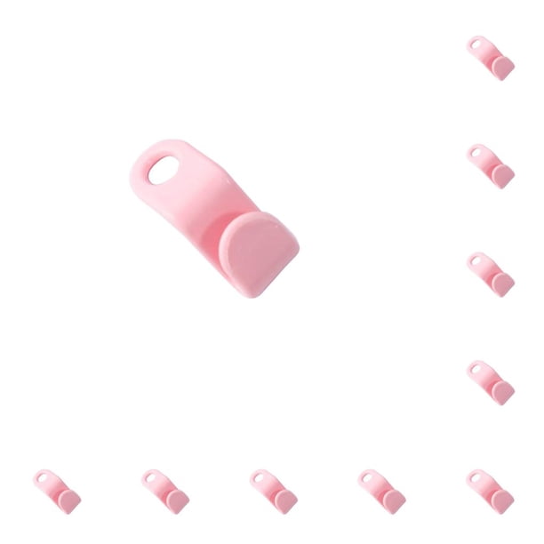 Advancent Percha extensible para ropa, Mini ganchos de conector multiusos en cascada para ahorrar espacio, gancho de unión, armario, baño y Rosado 10piezas