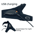 thumbnail image 1 of Guantes de pesca, linterna, luces para acampar, protector solar de dos dedos, transpirables, para exteriores, luces para correr de noche, guantes, 1 of 5