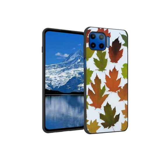 Compatible with Moto G 5G Plus Phone Case, Leaves-24 Case Men Women, Flexible Silicone Shockproof Case for Moto G 5G Plus