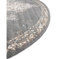 thumbnail image 6 of Unique Loom Tuareg Collection Area Rug - Medallion (8' Round Gray/Beige), 6 of 7