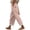Watermelon Red, variant on DeHolifer Women's Pants Plus Size Elastic Waisted Drawstring Strip Printed Wide Leg Casual Loose Trousers with Pocket Watermelon Red 3XL