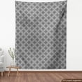 thumbnail image 3 of Ambesonne Grey Fabric by the Yard Upholstery, Abstract Damask Flowers, 3 Yards, Grey Black White, 3 of 4