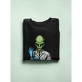 thumbnail image 3 of Doctor Alien Design Sweatshirt Men -Image by Shutterstock, Male 3X-Large, 3 of 4