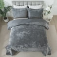 thumbnail image 7 of Ewayby Velvet Quilt Queen Size Set, Ultra Soft Bedspread Quilted Set for Queen Bed Coverlet, Grey, 7 of 7