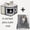 Gray model + pet cushion, variant on Luxurious 2-Tier Foldable Cat House, Cozy Cube Bed with Plush Toy & Tunnel, Scratching Post, Nylon & Canvas, Space-Saving 16.5x16.5x13in