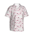 thumbnail image 2 of Daiia Cute Bow Tie Hawaiian Shirt for Men Gentle Cotton Regular Short Sleeve Casual-XX-Large, 2 of 9
