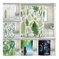 thumbnail image 2 of Cortina de baño botánica con estampado de flores bohemias, patrón creativo para una experiencia de ducha colorida y moderna (180 x 180 cm), 2 of 5