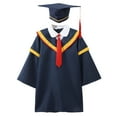 thumbnail image 5 of Unisex Graduation Gown Pre k Graduation Cap and Gown for Kids Blue Cap and Gown Graduation Ceremony Outfit 4-5 Years, 5 of 9