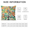 thumbnail image 5 of BANET Spring , Colorful Leaves Decorative Throw Pillows, Plant Flower Floral Summer Seasonal Pillowcase for Couch Sofa White, 5 of 5