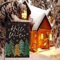 thumbnail image 7 of Newhomestyle Hello Winter Trees Snowflake Garden Flag Double Sided, Christmas Winter Seasonal Yard Outdoor Decoration 12x18 Inch, 7 of 7