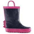 thumbnail image 4 of Kushyshoo Rubber Kids Rain Boots Navy Unicorn Rain Boots for Big Girls Sizes 3, 4 of 5