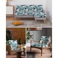 thumbnail image 6 of Blue Teal Coastal Sofa Couch Cushion Covers Washable, Removable Stretchable Sectional Couch Covers, Summer Beach Starfish Sea Turtle Slipcovers for L & T Shape Sofa Furniture Protector S Size 2 pcs, 6 of 7