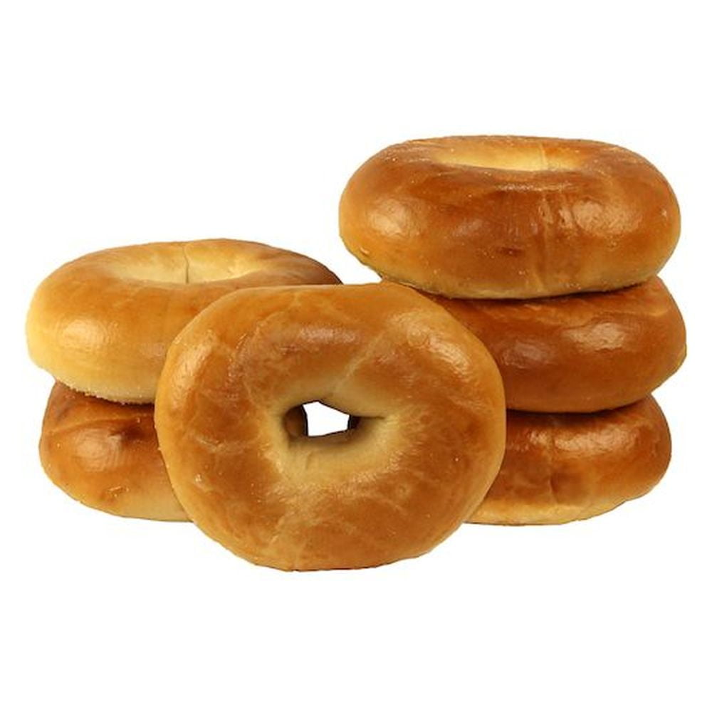 Just Bagels Plain Bagel, 4 Ounce 48 per case