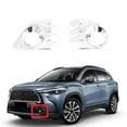 thumbnail image 2 of Compatible con Corolla Cross 2022 2021 Abs cromo luz antiniebla delantera cubierta del bisel moldura exterior guarnición, 2 of 5