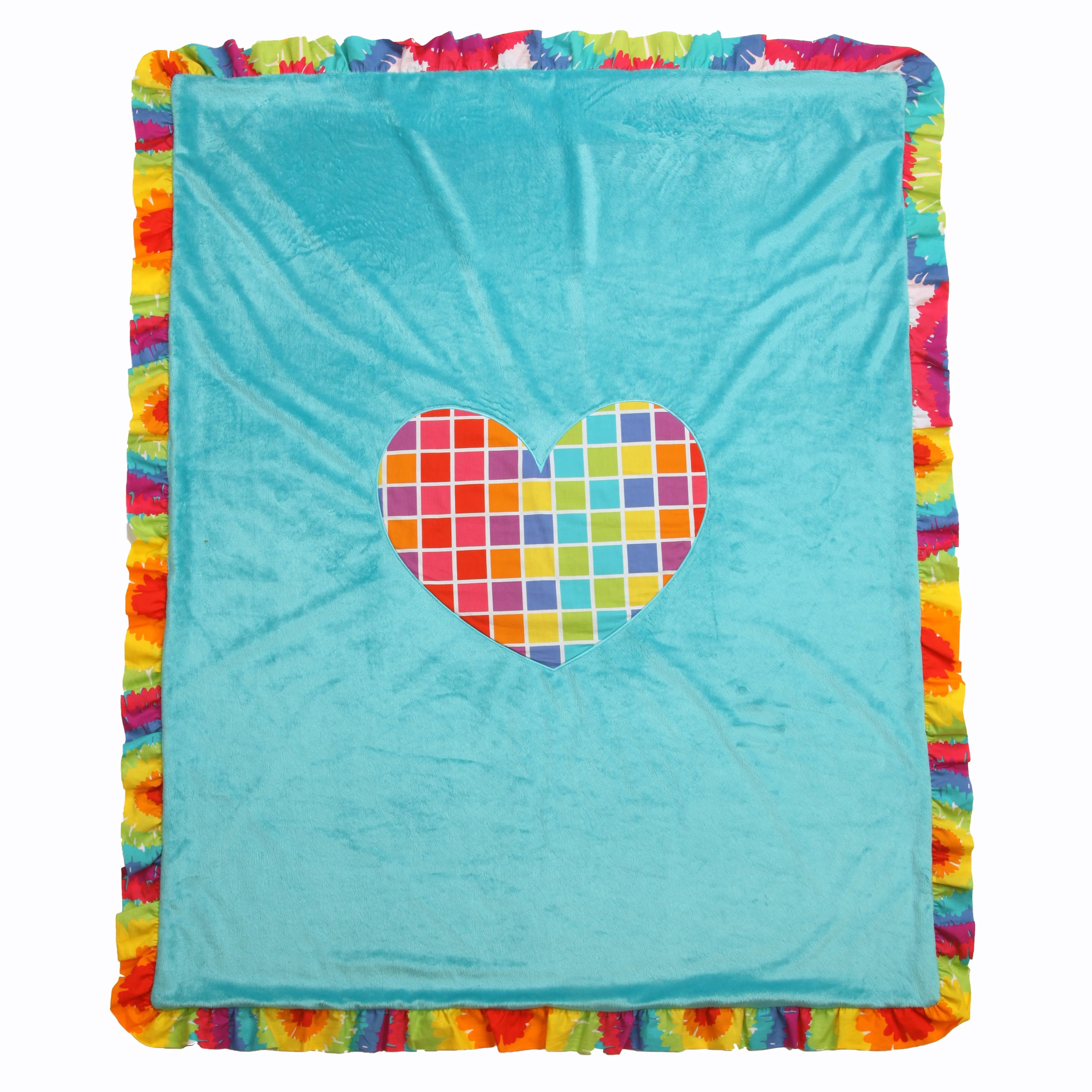 One Grace Place 10-34118 Terrific Tie Dye Infant 3 Piece Crib Bedding Set