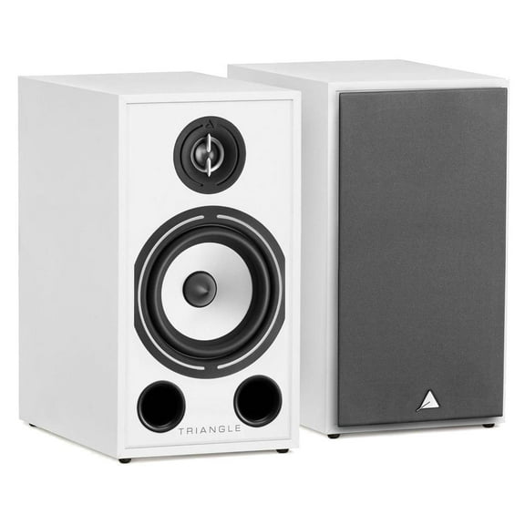 Triangle Borea BR03 100W 2-Way Bookshelf Speakers, Pair, White