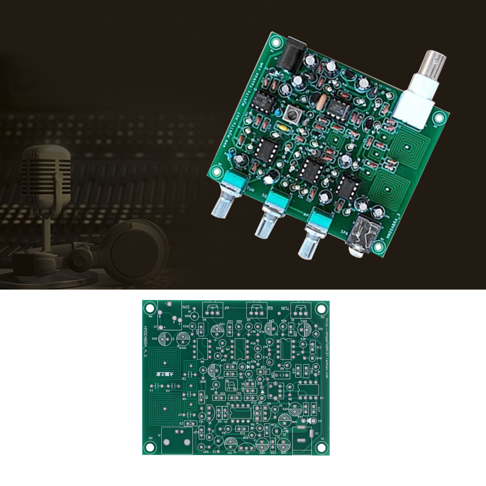 Airband Receiver, Reliable Aviation Receiver, Multifunction Practical DIY  For Airband Reciever