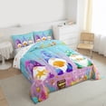 thumbnail image 3 of Homewish Kawaii Cute Gnome Queen Comforter Set for Kid, Ocean Mermaid Princess Bedding Sets, Seashell Sealife Reversible Bedding Comforter Set, Super Cozy Room Decor, 3-Piece, 3 of 8