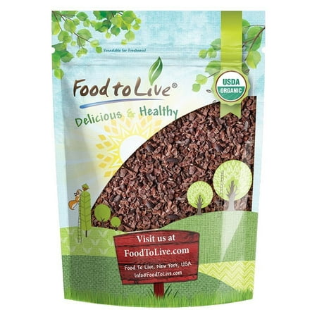 Organic Cacao Nibs, 2 Pounds - Unsweetened, Non-GMO, Kosher, Raw, Vegan, Bulk – by Food to Live