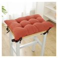 thumbnail image 1 of Cojines rectangulares for silla, asiento for taburete de bar, cojín con lazos, cojín antideslizante grueso for silla, 1 of 6