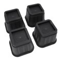thumbnail image 3 of Sofa Risers, Stackable Rounded Corner 4 Inch 4 Sets Furniture Risers Rubber  For Heavy Duty Lift, 3 of 8
