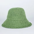 thumbnail image 6 of SikaFu Women Straw Summer Sun Hat Woven Bucket Hat Fishing Hat Beach Hat Foldable Cap Solid Color Straw Beach Hat Gorros Para Mujer, 6 of 6