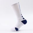 thumbnail image 5 of 5 calcetines de baloncesto para hombres, calcetines deportivos acolchados de rendimiento para hombres con compresión de arco para ciclismo baloncesto, 5 of 5