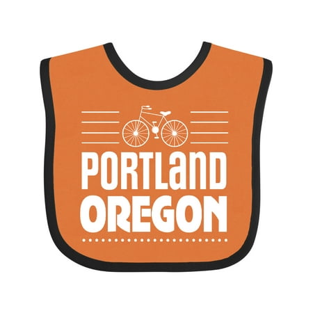 

Inktastic Portland Oregon Biking Gift Baby Boy or Baby Girl Bib