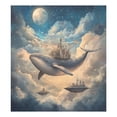 thumbnail image 6 of Yayeee Magnetic Dishwasher Cover for The Front Decoration Home Kitchen Machine Sticker Protector, Floating Whale, 6 of 6