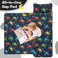 thumbnail image 4 of Monster Cartoon Truck Black Pattern Teens Toddler Nap Mat with Pillow, Sleeping Mat Bag for Preschool Daycare 59"x22", 4 of 6